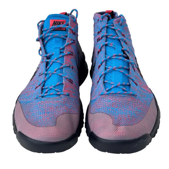 Nike Flyknit Trainer Chukka FSB Sneakers Mens Size‎ 11.5 Blue Lace Up 625009-400 - Picture 4 of 9